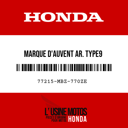 image de 77215-MBZ-770ZE MARQUE D'AUVENT AR. TYPE9