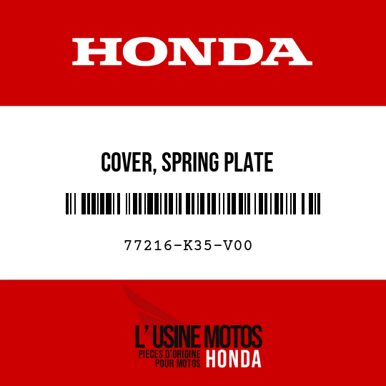 image de 77216-K35-V00 COVER, SPRING PLATE
