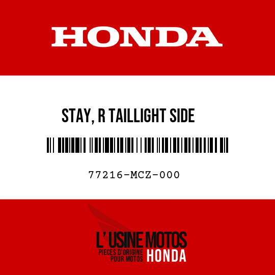 image de 77216-MCZ-000 STAY, R TAILLIGHT SIDE