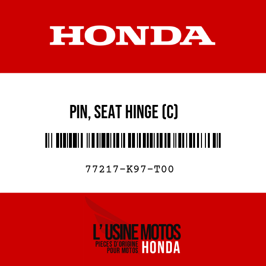 image de 77217-K97-T00 PIN, SEAT HINGE (C)