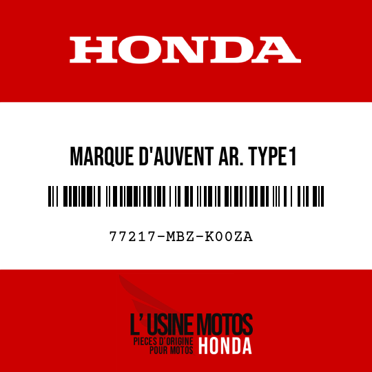 image de 77217-MBZ-K00ZA MARQUE D'AUVENT AR. TYPE1