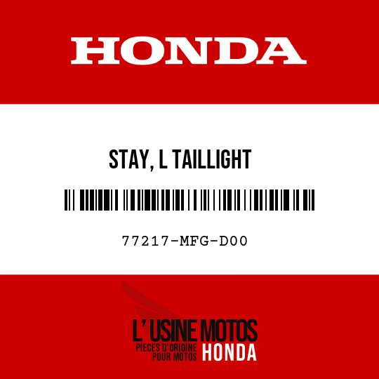 image de 77217-MFG-D00 STAY, L TAILLIGHT