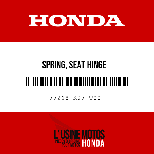 image de 77218-K97-T00 SPRING, SEAT HINGE