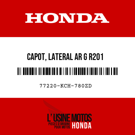 image de 77220-KCH-780ZD CAPOT, LATERAL AR G R201 