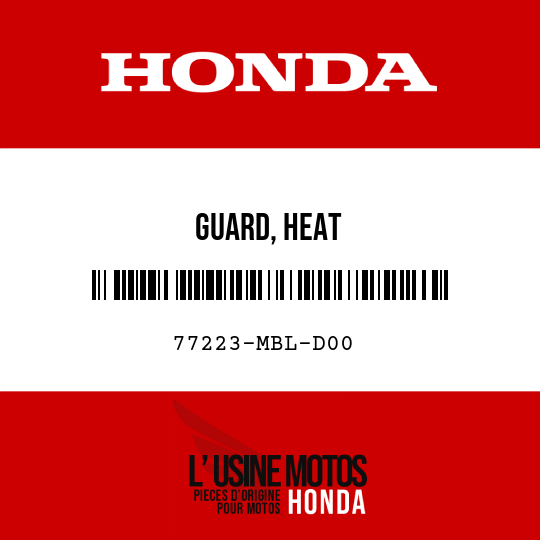 image de 77223-MBL-D00 GUARD, HEAT