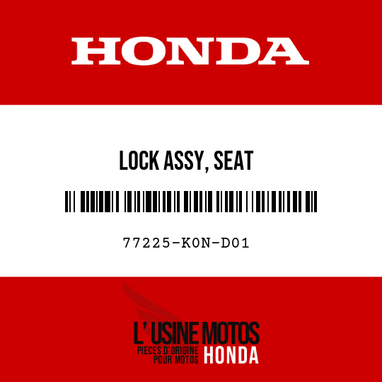 image de 77225-K0N-D01 LOCK ASSY, SEAT