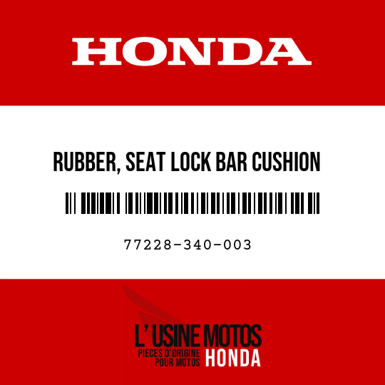 image de 77228-340-003 RUBBER, SEAT LOCK BAR CUSHION