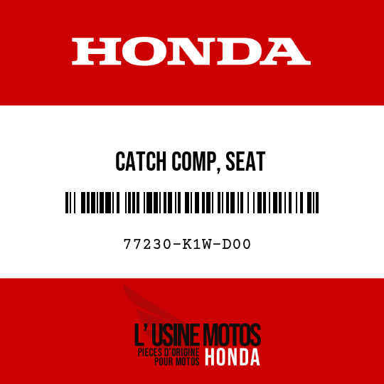 image de 77230-K1W-D00 CATCH COMP, SEAT