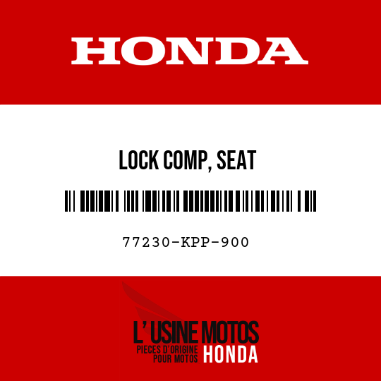 image de 77230-KPP-900 LOCK COMP, SEAT