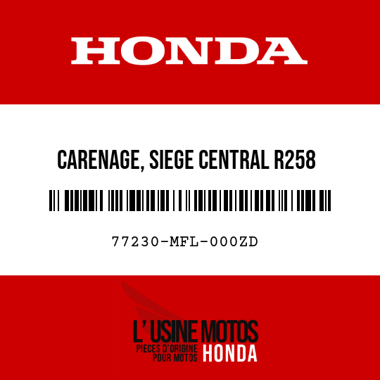 image de 77230-MFL-000ZD CARENAGE, SIEGE CENTRAL R258