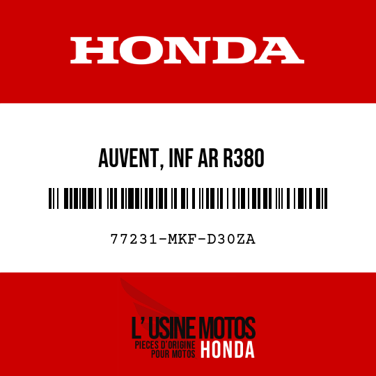 image de 77231-MKF-D30ZA AUVENT, INF AR R380