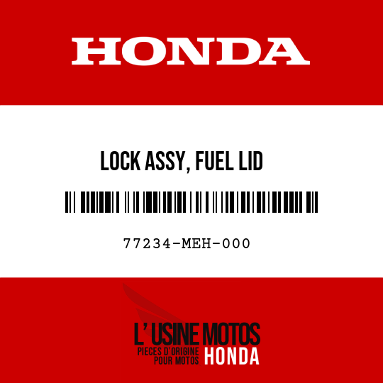 image de 77234-MEH-000 LOCK ASSY, FUEL LID