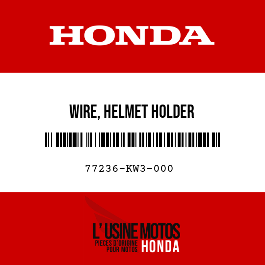 image de 77236-KW3-000 WIRE, HELMET HOLDER