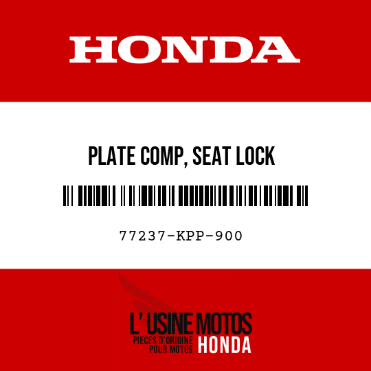 image de 77237-KPP-900 PLATE COMP, SEAT LOCK