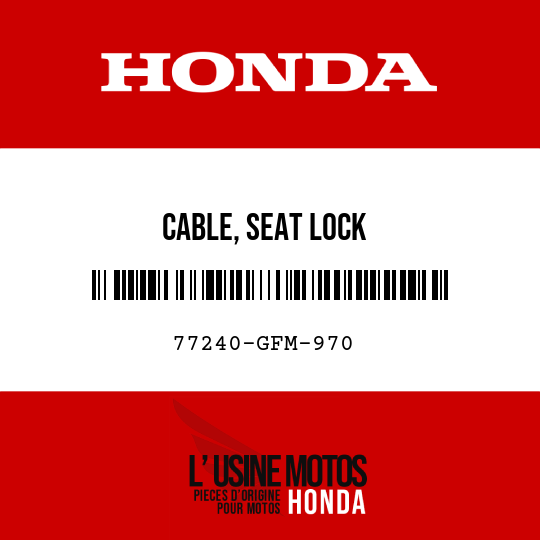 image de 77240-GFM-970 CABLE, SEAT LOCK