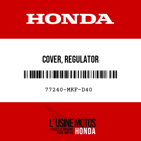 image de 77240-MKF-D40 COVER, REGULATOR
