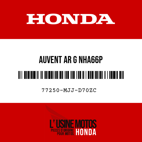 image de 77250-MJJ-D70ZC AUVENT AR G NHA66P