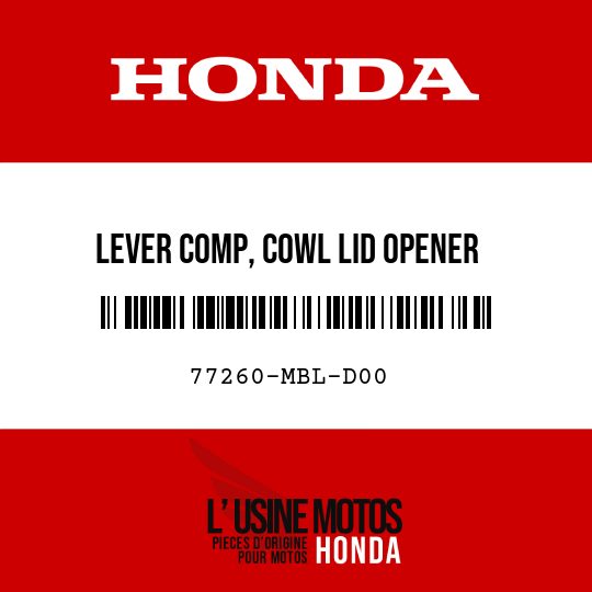image de 77260-MBL-D00 LEVER COMP, COWL LID OPENER