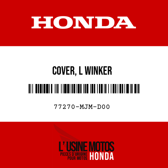 image de 77270-MJM-D00 COVER, L WINKER