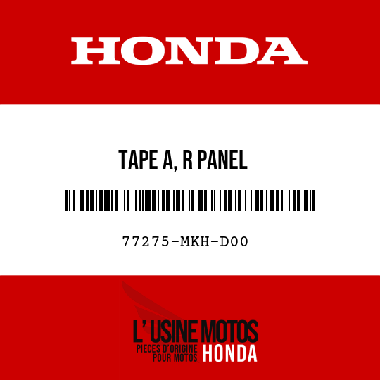 image de 77275-MKH-D00 TAPE A, R PANEL