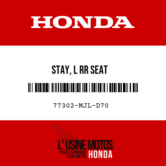 image de 77302-MJL-D70 STAY, L RR SEAT