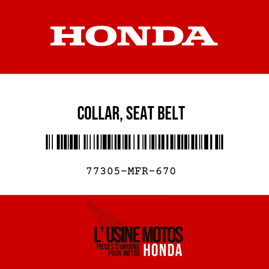 image de 77305-MFR-670 COLLAR, SEAT BELT
