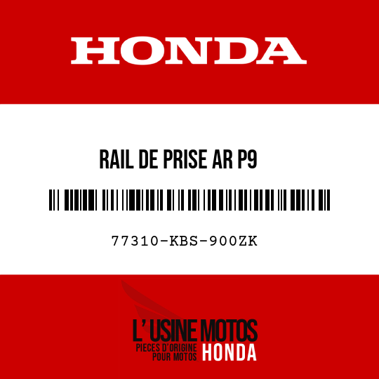 image de 77310-KBS-900ZK RAIL DE PRISE AR P9 