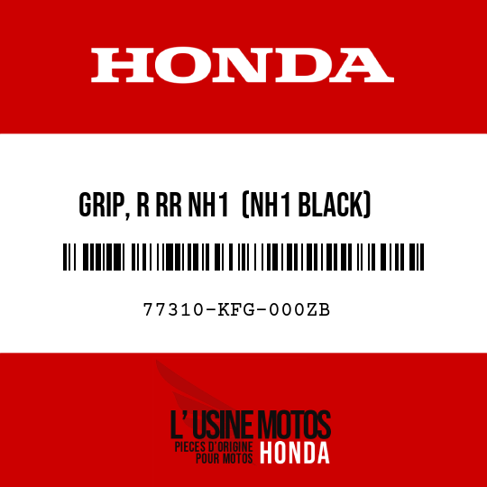 image de 77310-KFG-000ZB GRIP, R RR NH1  (NH1 BLACK)