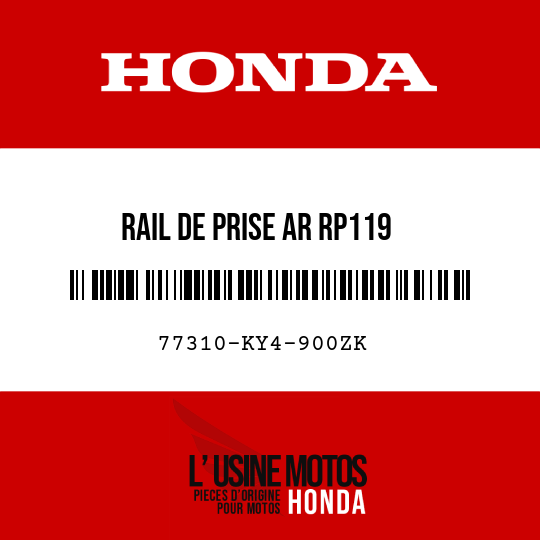 image de 77310-KY4-900ZK RAIL DE PRISE AR RP119 