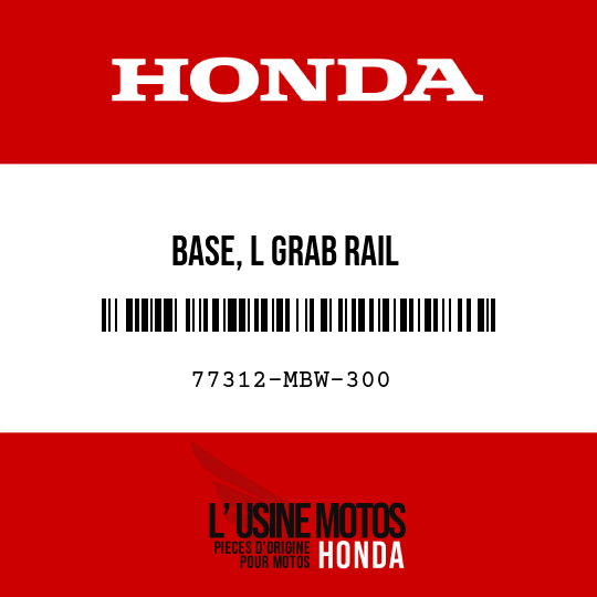 image de 77312-MBW-300 BASE, L GRAB RAIL