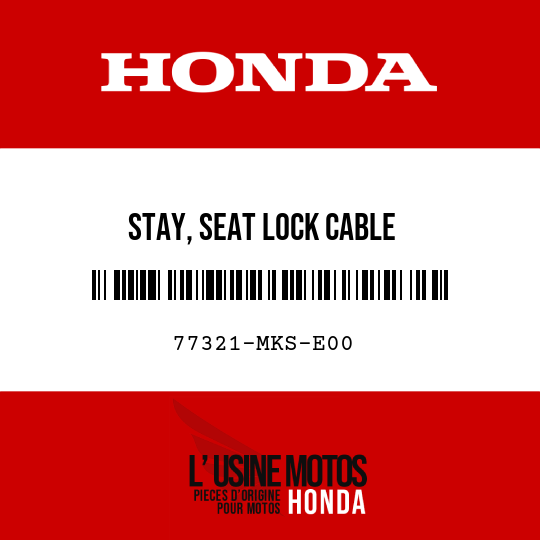 image de 77321-MKS-E00 STAY, SEAT LOCK CABLE
