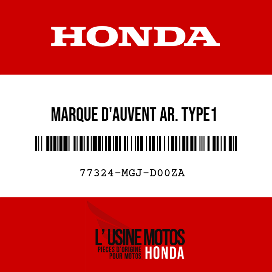 image de 77324-MGJ-D00ZA MARQUE D'AUVENT AR. TYPE1