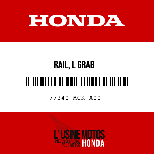 image de 77340-MCK-A00 RAIL, L GRAB