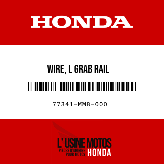 image de 77341-MM8-000 WIRE, L GRAB RAIL