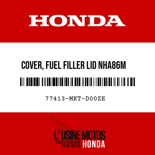 image de 77413-MKT-D00ZE COVER, FUEL FILLER LID NHA86M (NHA86M MAT BALLISTIC BLACK METALLIC)