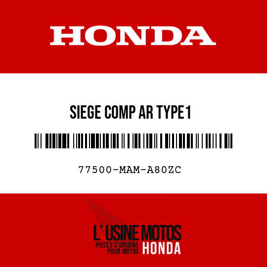 image de 77500-MAM-A80ZC SIEGE COMP AR TYPE1