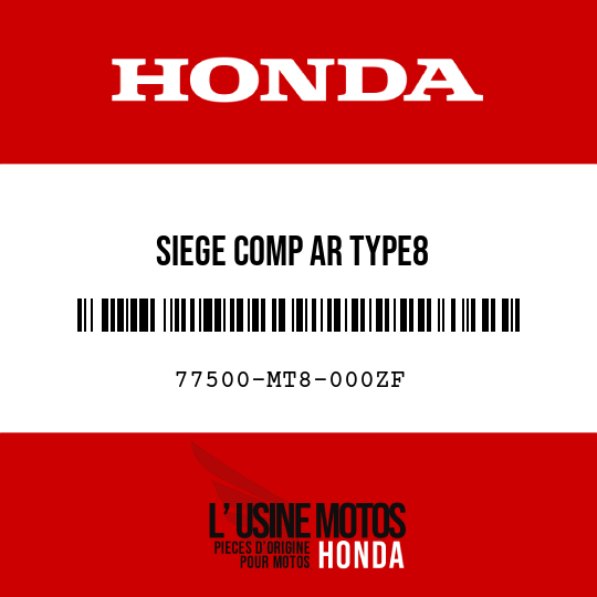 image de 77500-MT8-000ZF SIEGE COMP AR TYPE8