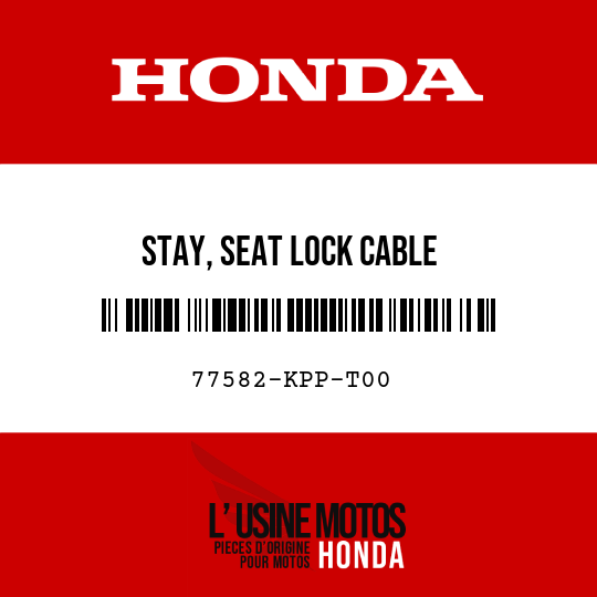 image de 77582-KPP-T00 STAY, SEAT LOCK CABLE