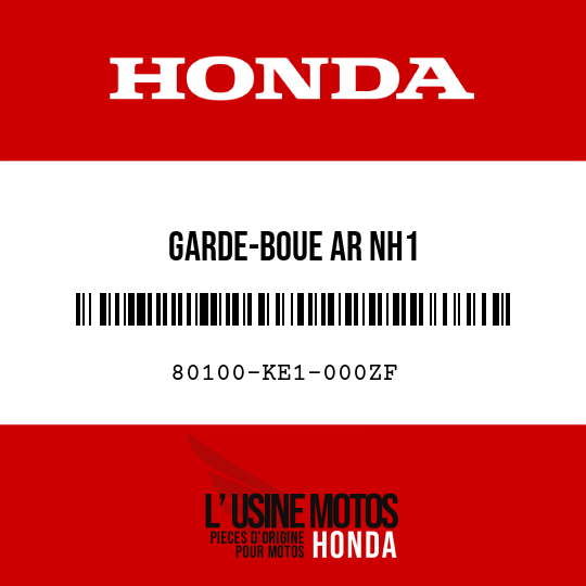 image de 80100-KE1-000ZF GARDE-BOUE AR NH1 