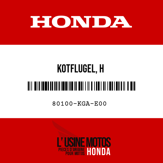 image de 80100-KGA-E00 KOTFLUGEL, H