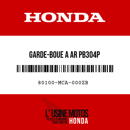image de 80100-MCA-000ZB GARDE-BOUE A AR PB304P 