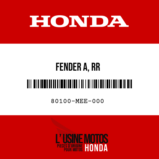image de 80100-MEE-000 FENDER A, RR