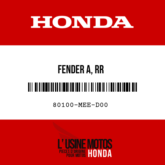 image de 80100-MEE-D00 FENDER A, RR