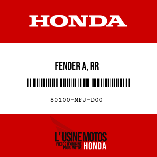 image de 80100-MFJ-D00 FENDER A, RR