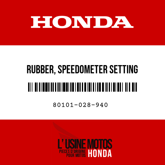image de 80101-028-940 RUBBER, SPEEDOMETER SETTING