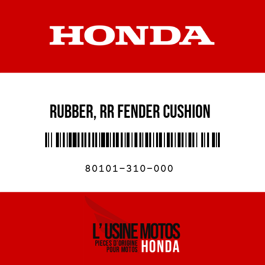 image de 80101-310-000 RUBBER, RR FENDER CUSHION