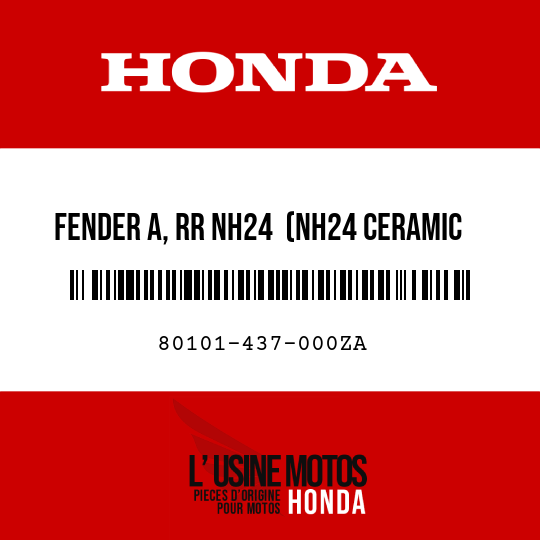 image de 80101-437-000ZA FENDER A, RR NH24  (NH24 CERAMIC WHITE)