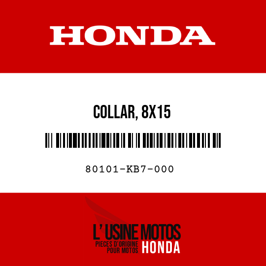 image de 80101-KB7-000 COLLAR, 8X15