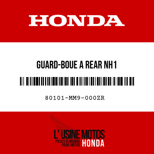 image de 80101-MM9-000ZR GUARD-BOUE A REAR NH1