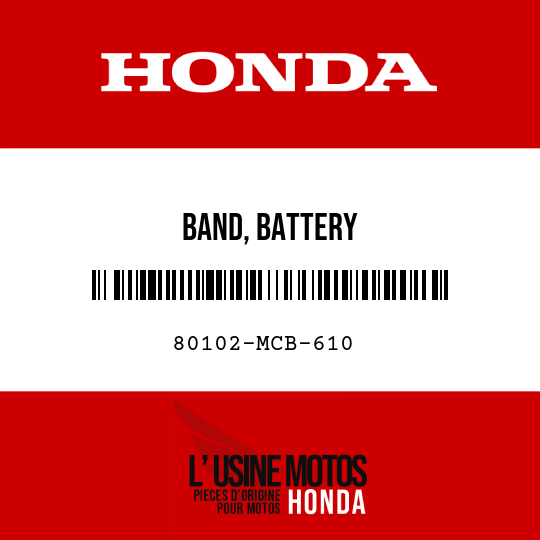 image de 80102-MCB-610 BAND, BATTERY